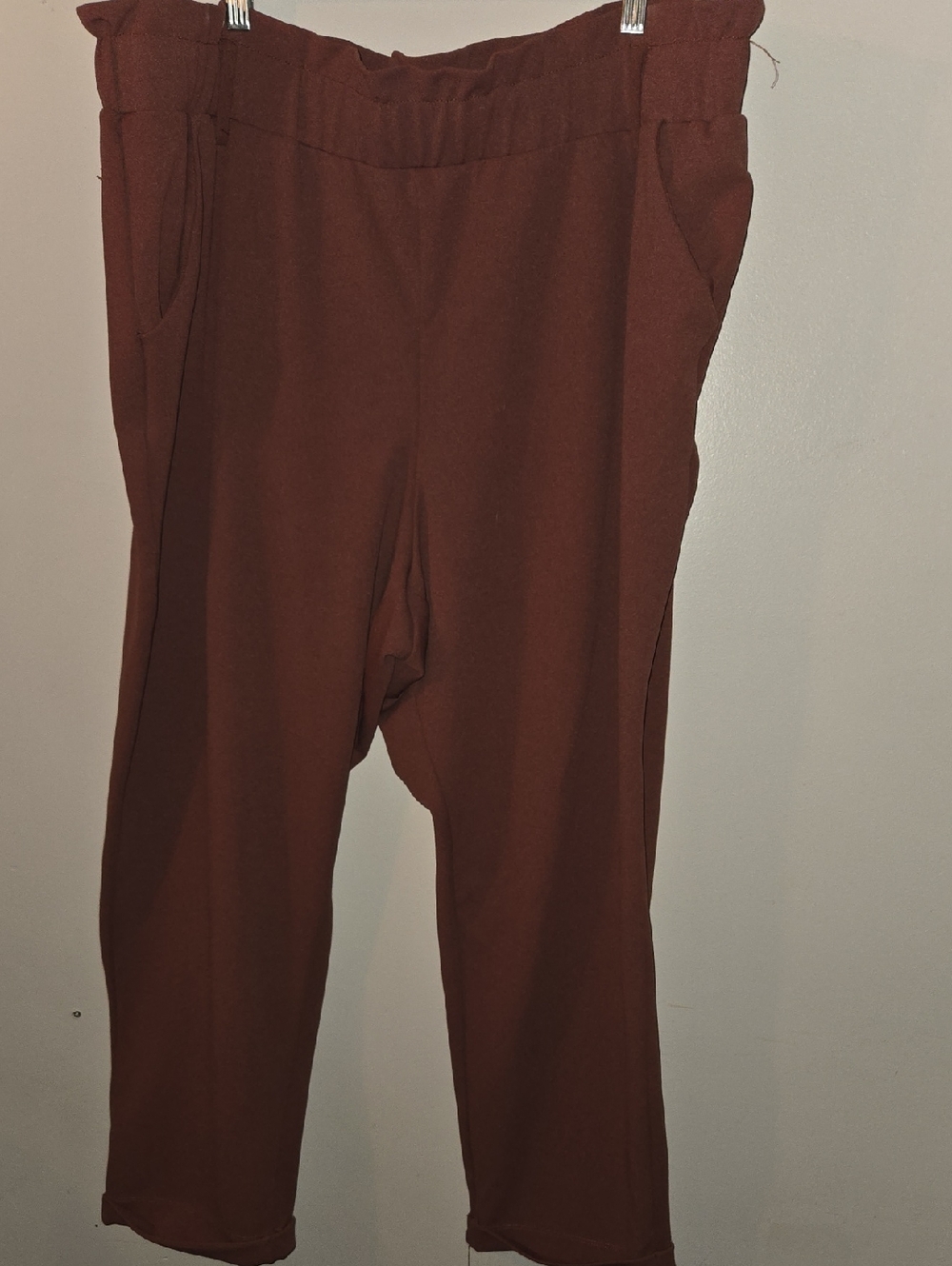 Maurices Cropped Pants in Rust Brown